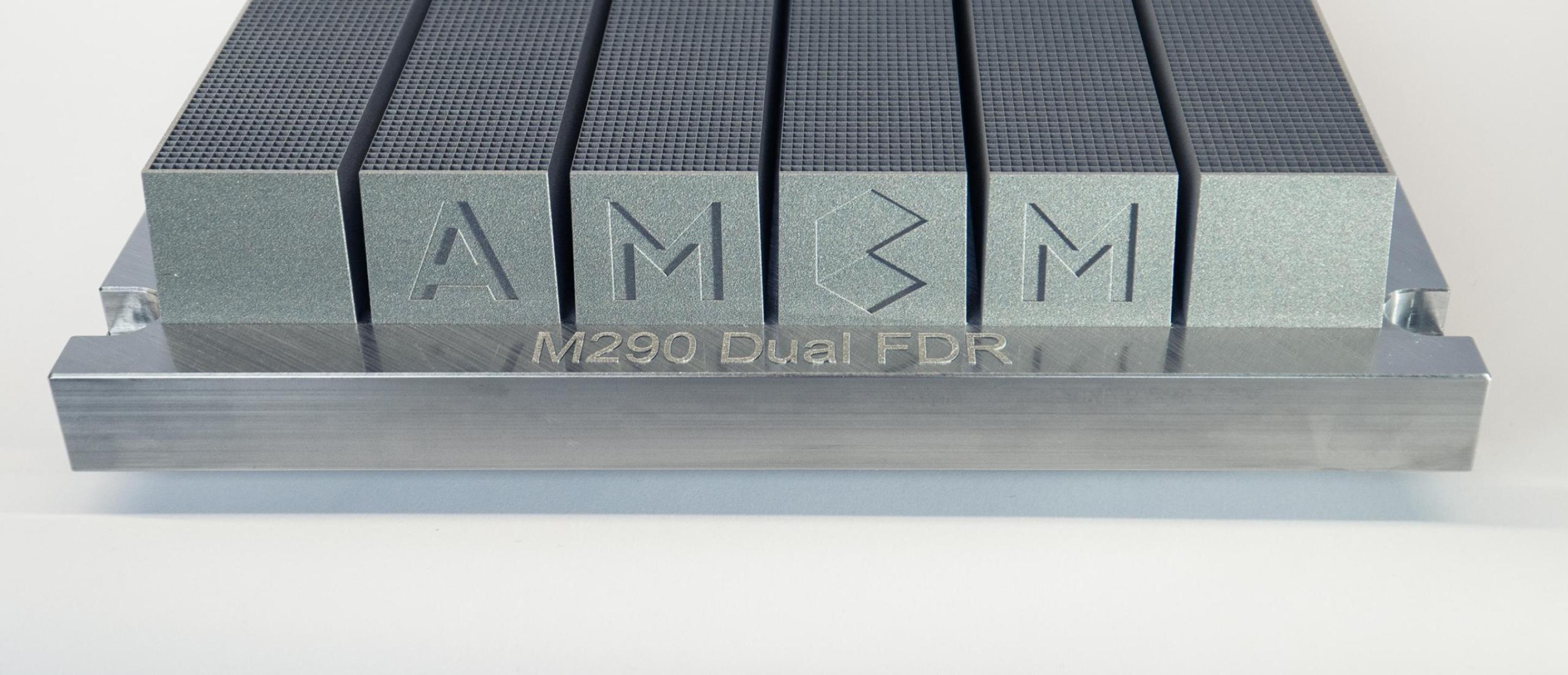 Anti scatter grid with AMCM log 3D printed with AMCM M 290-2 FDR